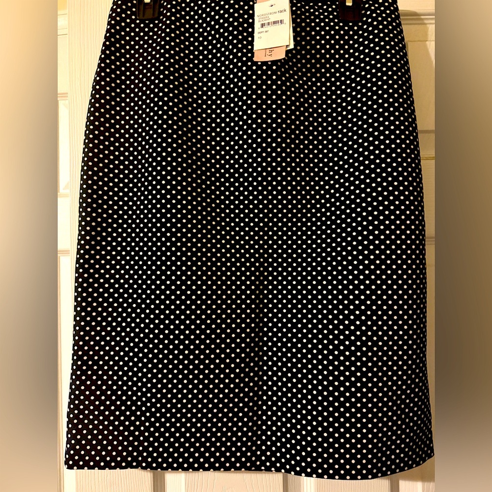 Philosophy Polka Dot Black and White Skirt